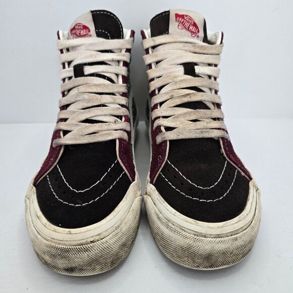 Vans | SK8-Hi Boho hunter green patchwork granola hi-top sneakers | WMS 6 - Picture 3 of 10